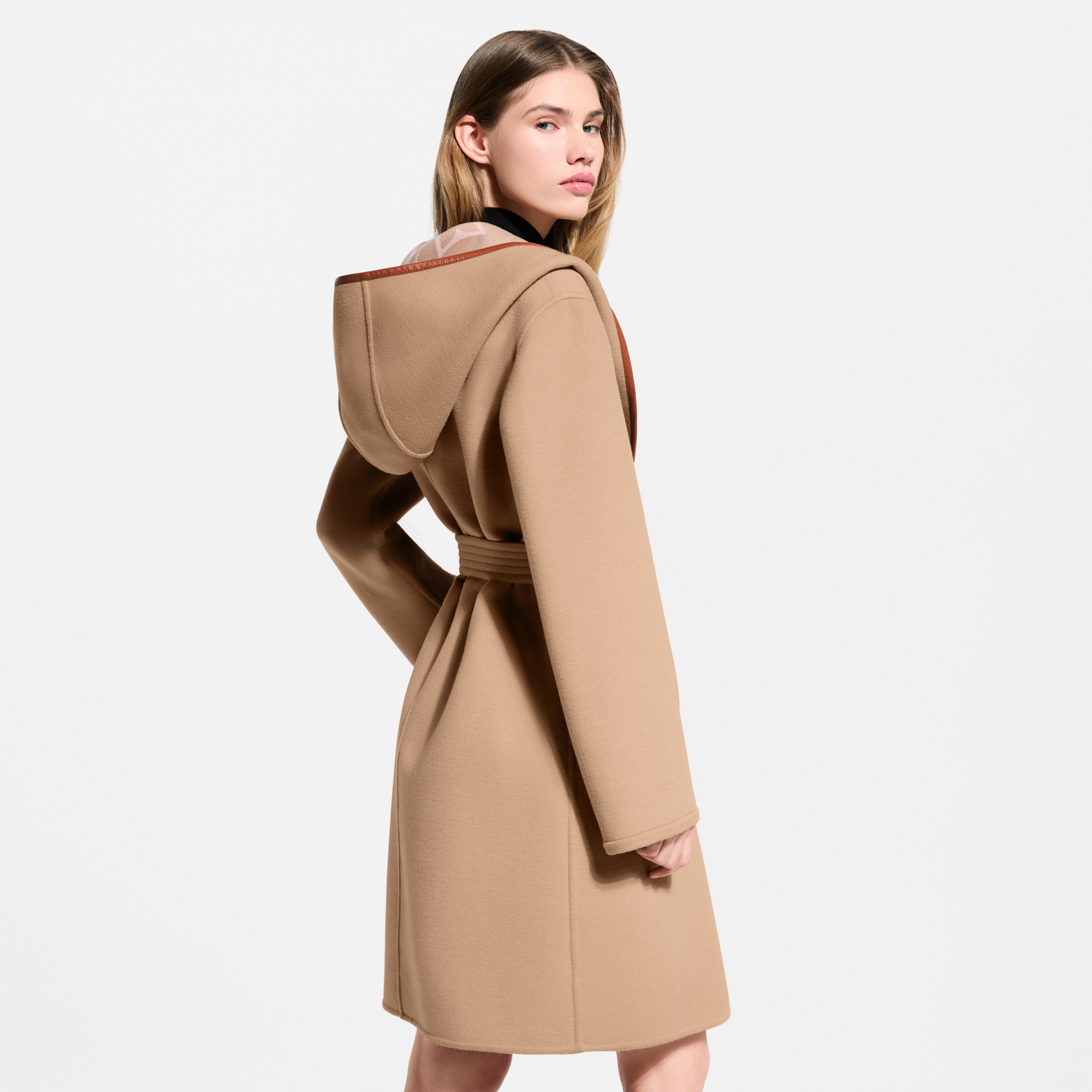 Belted Double Face Hooded Wrap Coat - Women - Ready-to-Wear